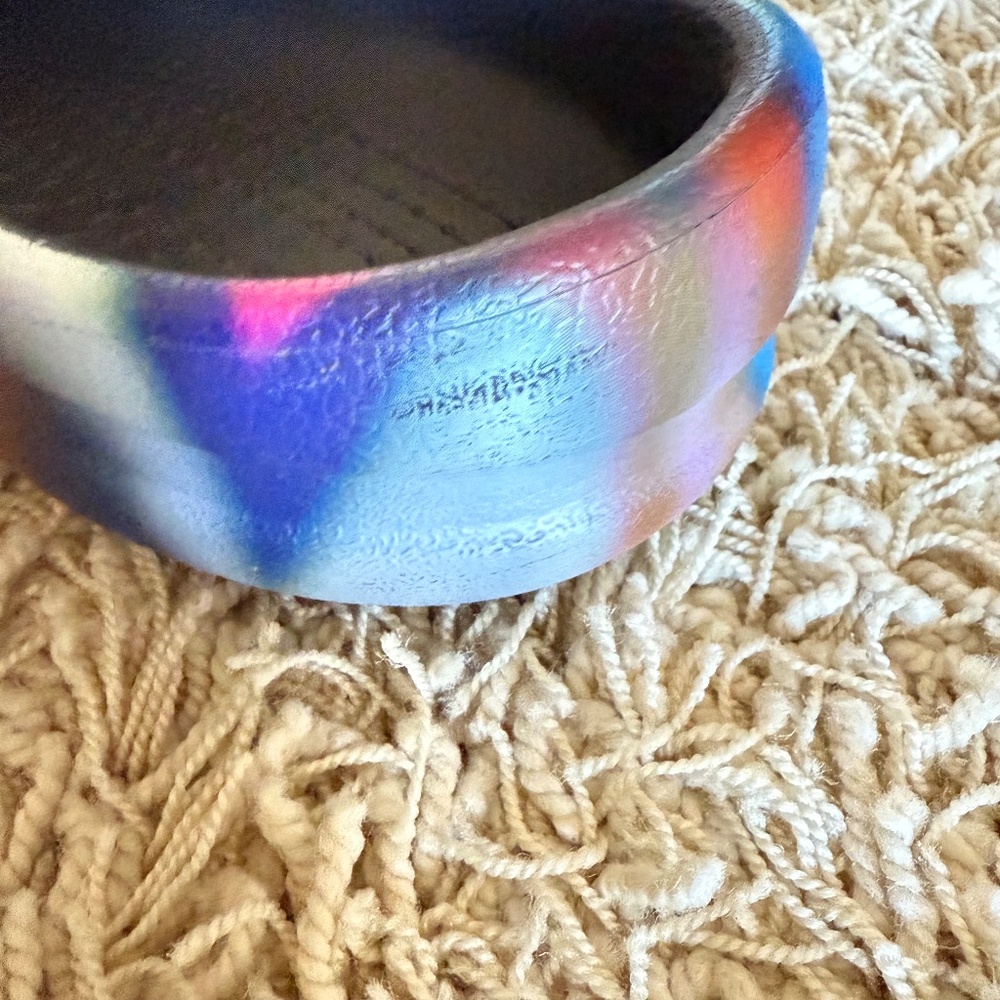 Crocs Bistro Graphic Clog Neon Tie Dye Work Casual Mens Size 13 - Picture 9 of 10